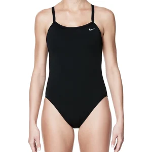 Maillot de bain une-pièce Poly Core Solid Classic Lingerie Tank pour femmes - Noir