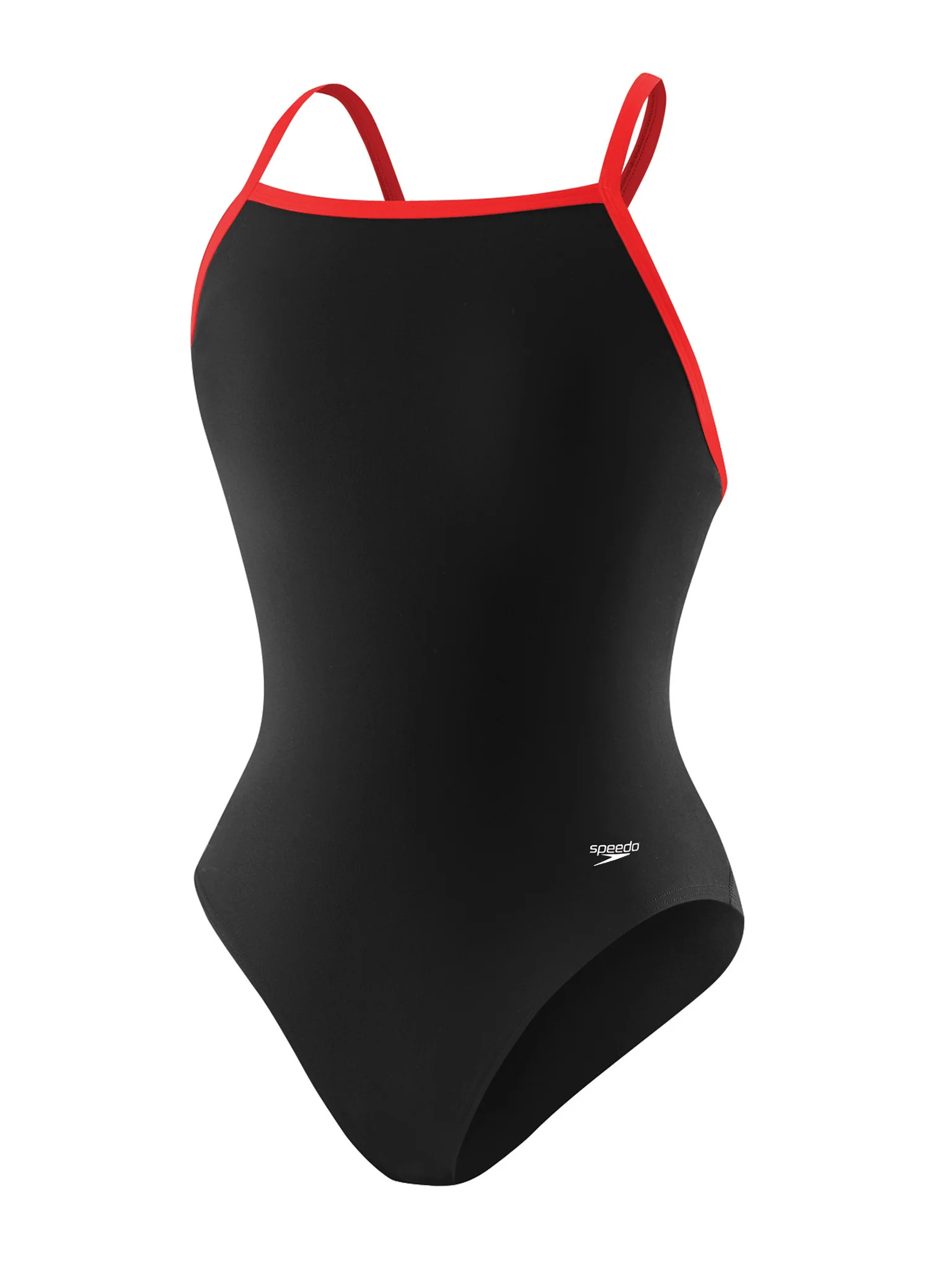 Maillot de bain une-pièce Flyback Endurance+ pour filles - Noir/Rouge