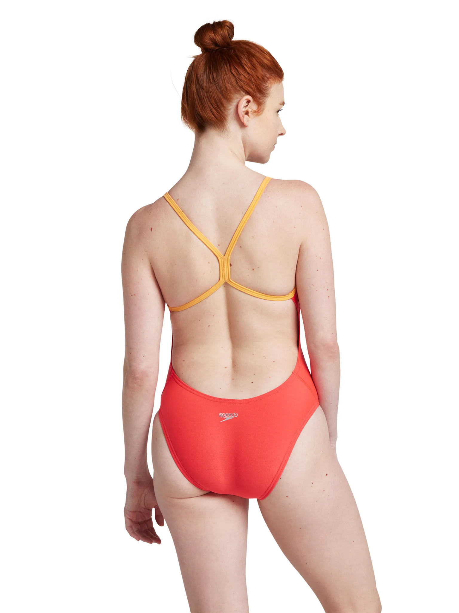 Maillot de bain une-pièce Colorblock One Back pour femmes - Rouge – Image 3