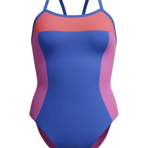 Maillot de bain une-pièce Colorblock Propel Back pour femmes - Cobalt Pop