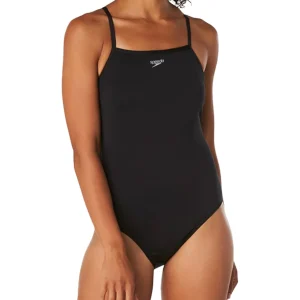 Maillot de bain une-pièce Solid Closed Back avec soutien-gorge Hydrobra pour femmes - Anthracite