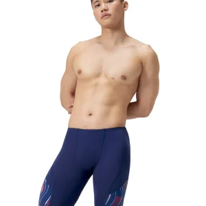 Cuissard de natation Space Train pour hommes - Marine/Rouge