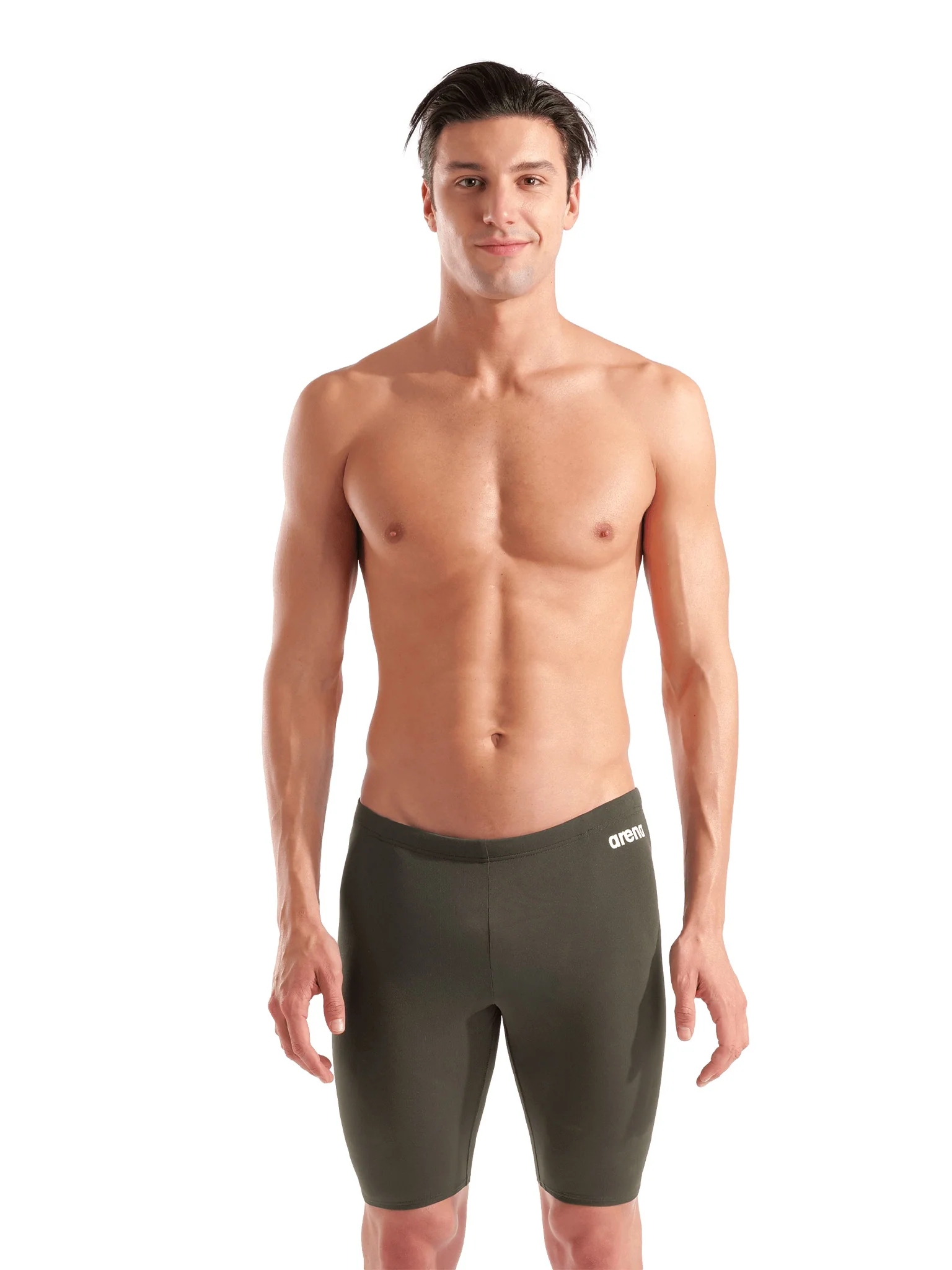 Cuissard de natation Team Solid pour hommes - Sauge foncé – Image 2