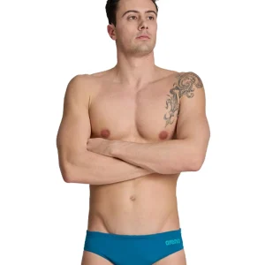 Brief de natation Team Solid pour hommes - Bleu cosmos