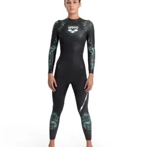 Combinaison d'eau libre Storm pour femmes - Corail/Bleu/Noir