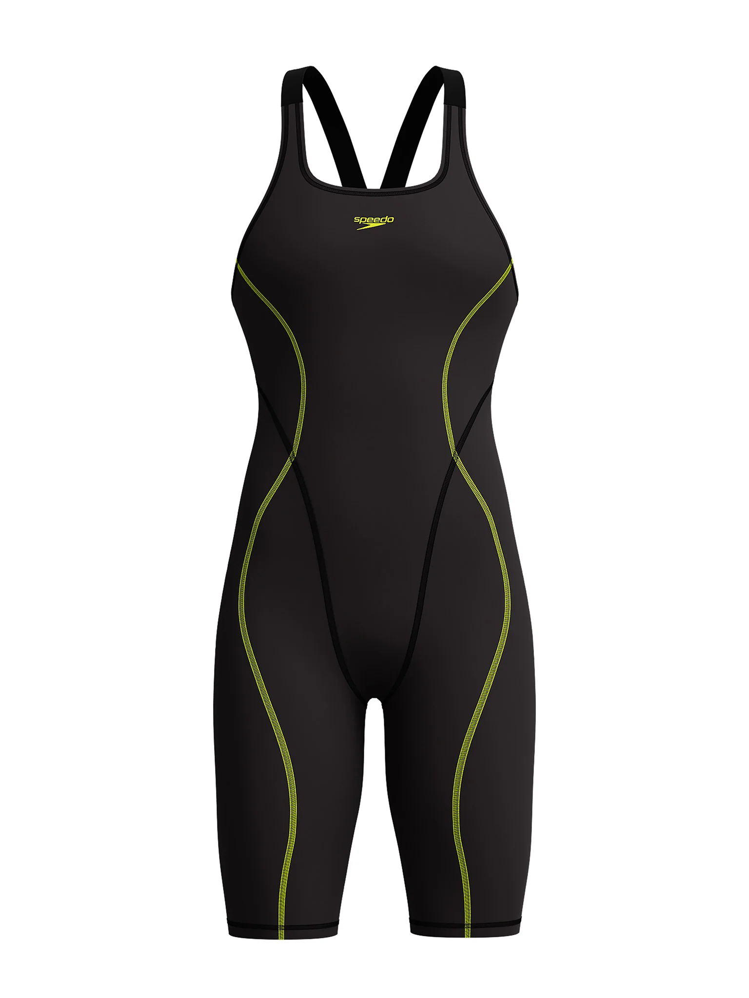 Maillot de compétition Fastskin Hyperspark Kneeskin Open Back pour femmes - Noir – Image 2