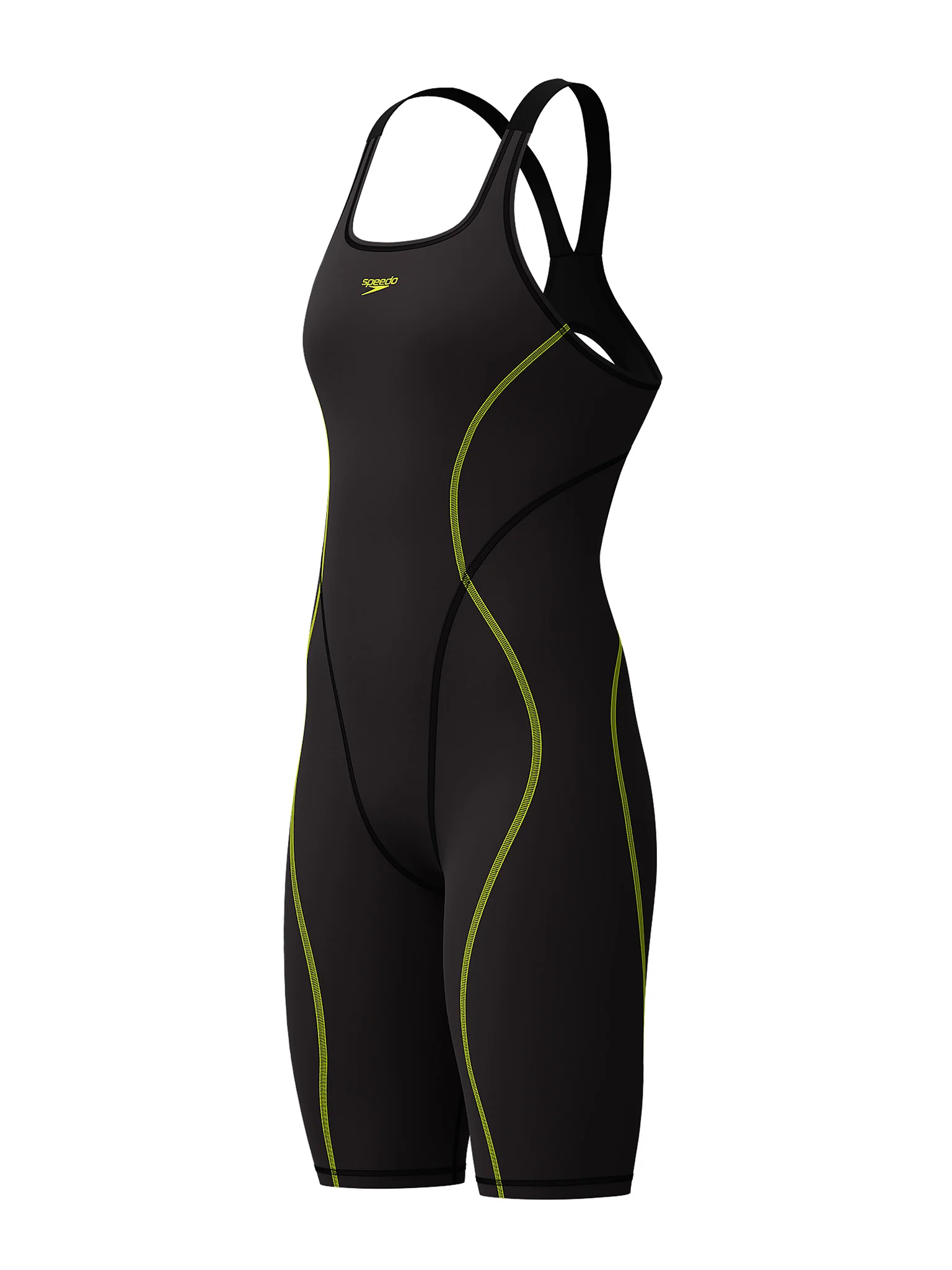 Maillot de compétition Fastskin Hyperspark Kneeskin Open Back pour femmes - Noir – Image 3