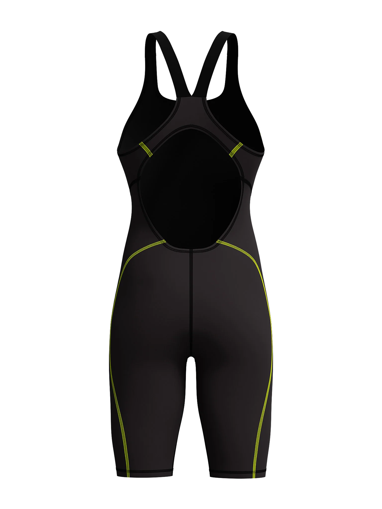 Maillot de compétition Fastskin Hyperspark Kneeskin Open Back pour femmes - Noir – Image 4