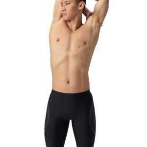 Cuissard de natation Printed Movement pour hommes - Noir