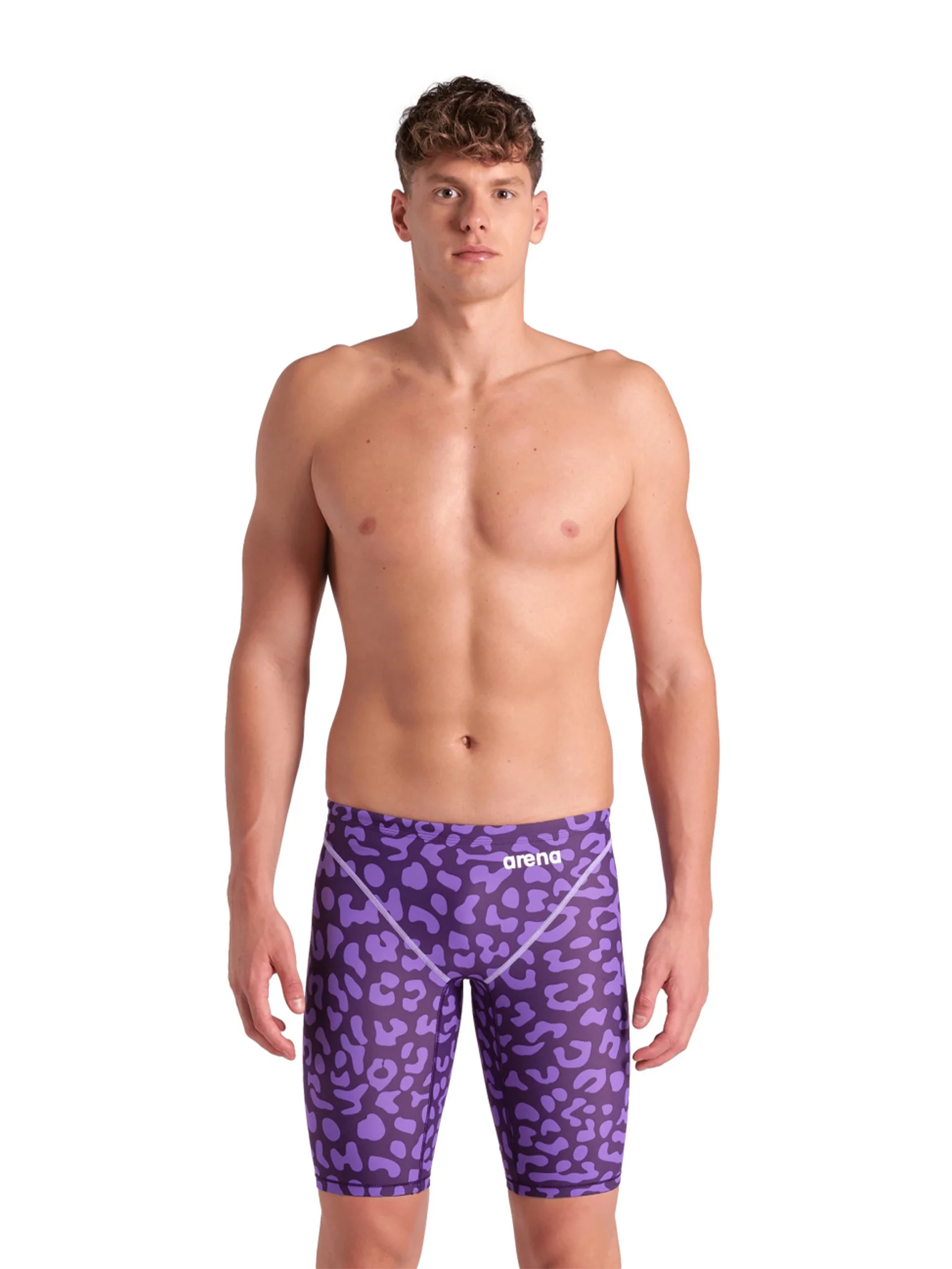 Maillot de compétition Powerskin St Next Jammer pour hommes E.L. - Leopard Skin Violet – Image 2