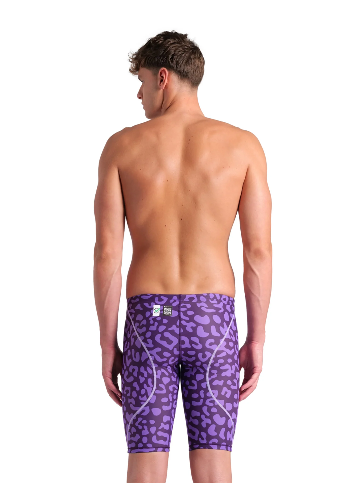 Maillot de compétition Powerskin St Next Jammer pour hommes E.L. - Leopard Skin Violet – Image 3