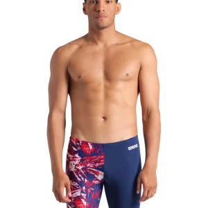 Cuissard de natation Team Crackel pour hommes - Marine/Multi