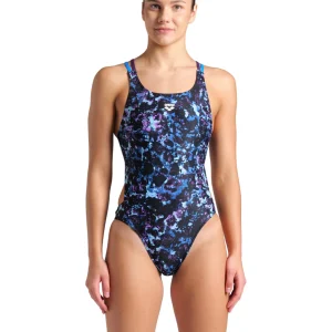 Maillot de bain une-pièce Rockin Swim Tech Back pour femmes - Eau bleu