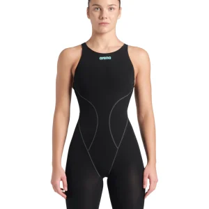 Maillot de compétition Powerskin Impulso Open Back pour femmes - Noir