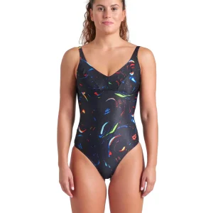 Maillot de bain une-pièce Abyss U Back pour femmes - Noir