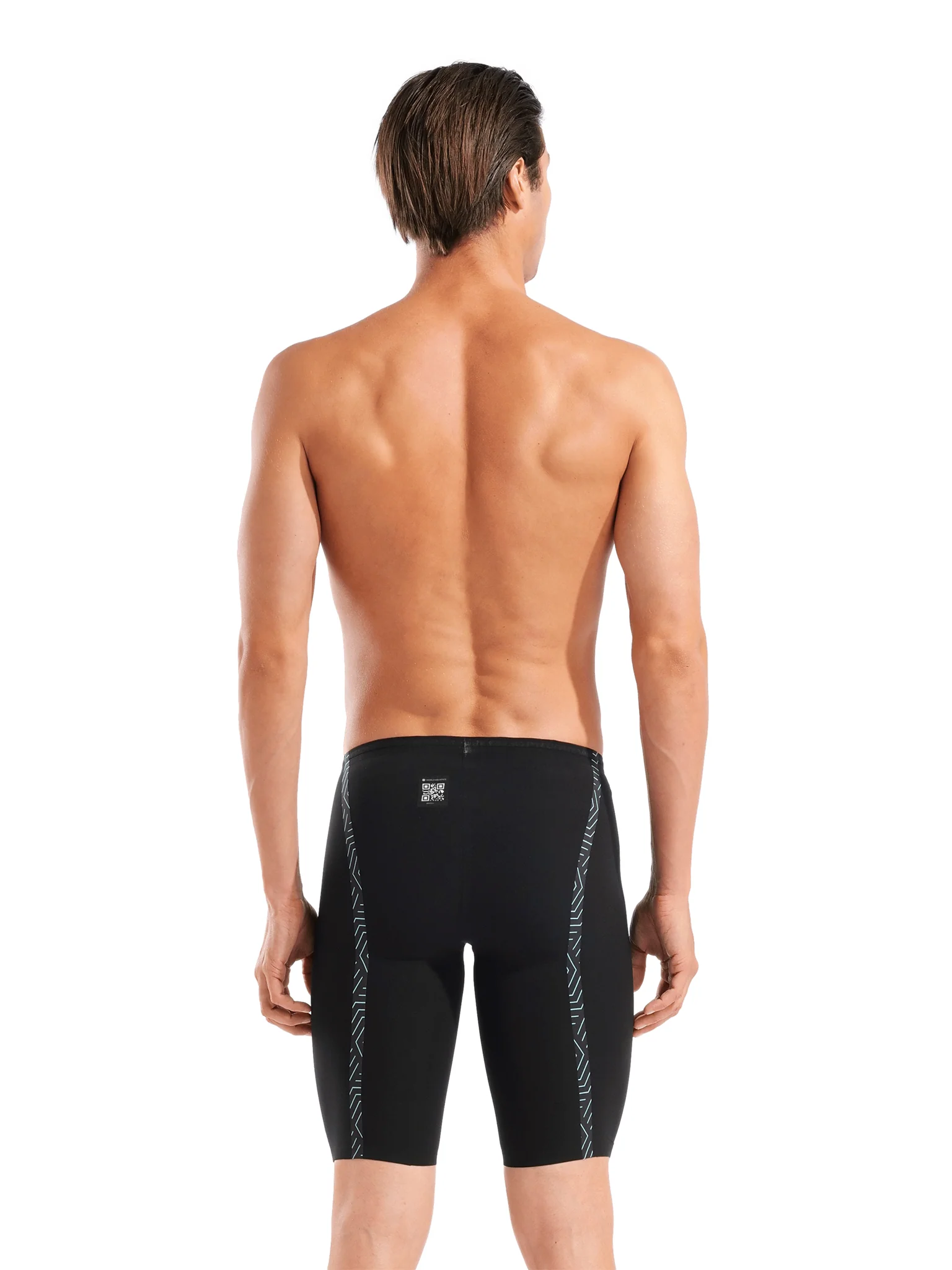 Maillot de compétition Powerskin Veloce Jammer pour hommes - Noir – Image 3