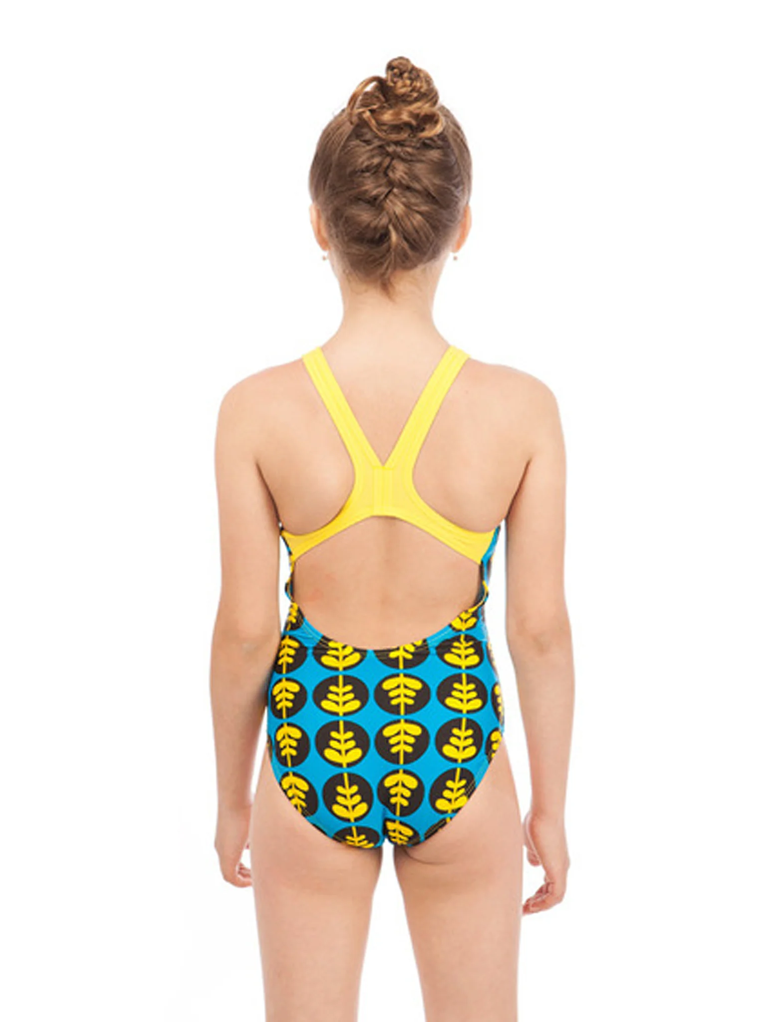 Maillot de bain une-pièce Blomma pour filles - Turquoise – Image 3