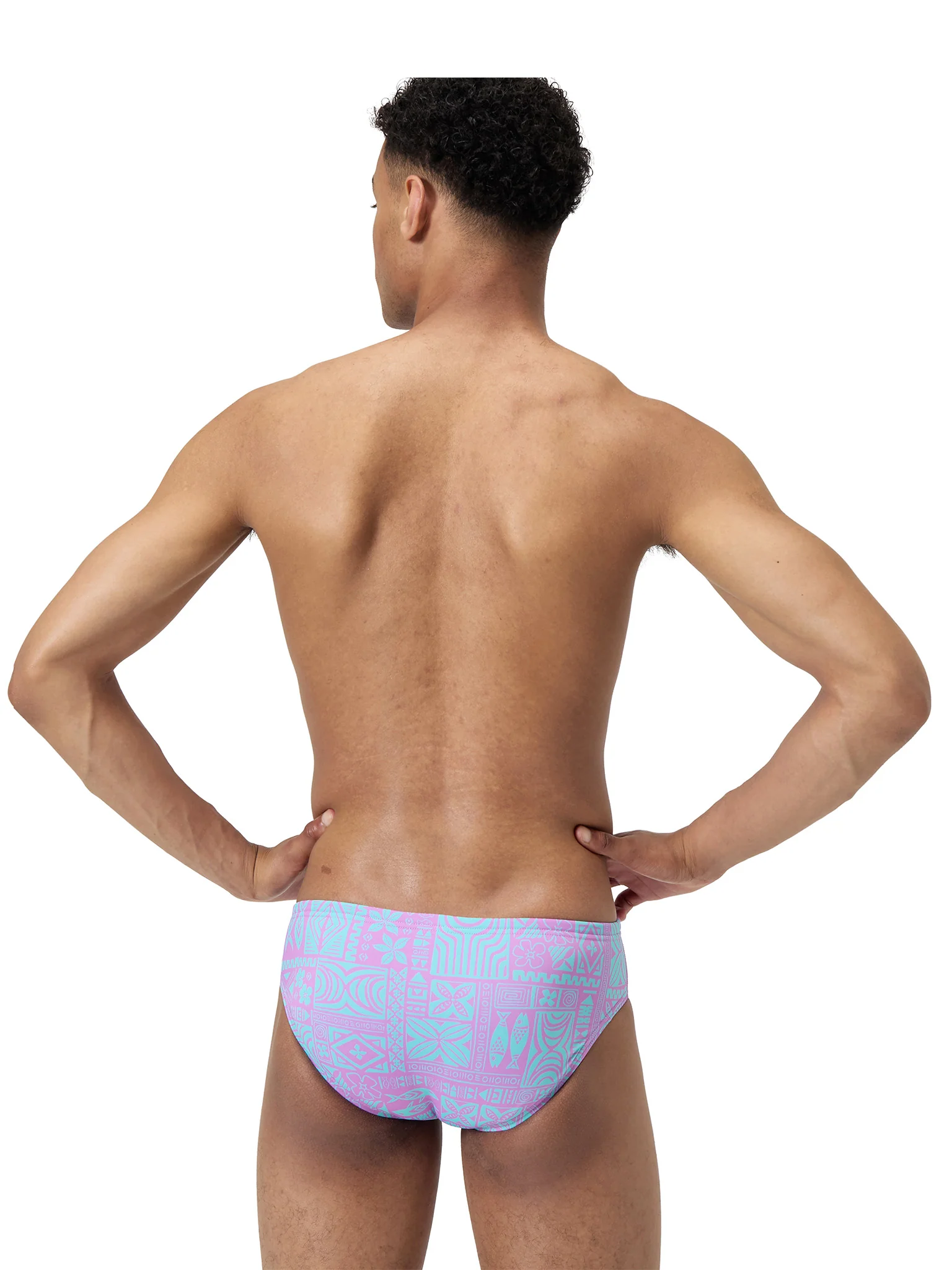 Brief de natation Printed One pour hommes - Neon Violet – Image 3