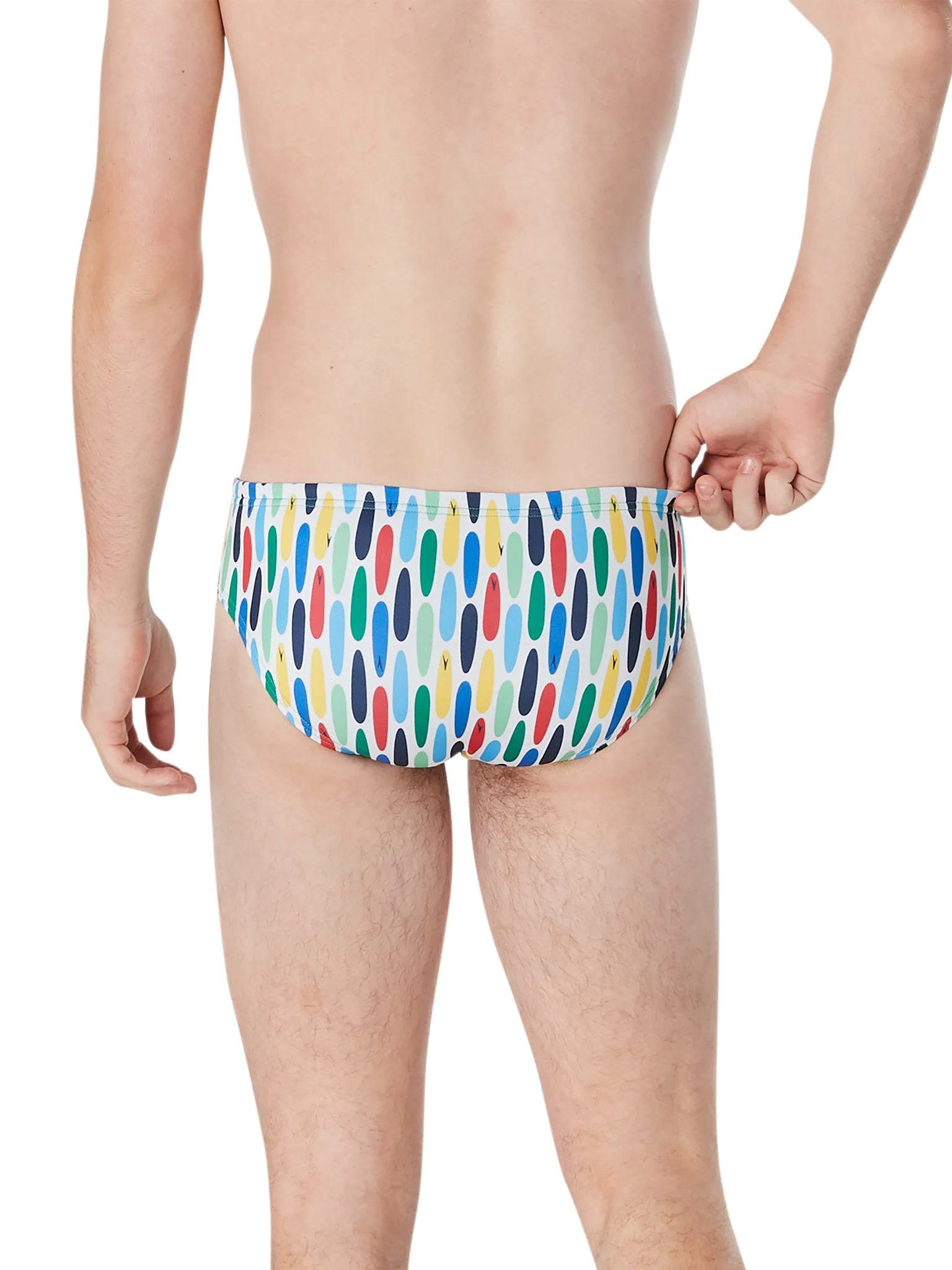 Brief de natation Printed One pour hommes - Bleu – Image 3
