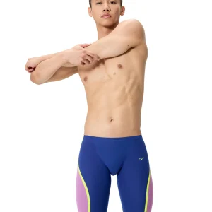 Maillot de compétition Fastskin LZR Pure Intent 2.0 Jammer pour hommes - Noble Navy/Neon Yellow