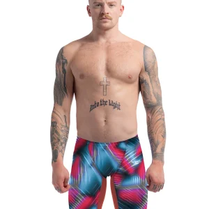 Maillot de compétition Fastskin LZR Pure Valor 2.0 Jammer pour hommes - Rouge/Bleu