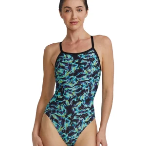 Maillot de bain une-pièce Diamondfit Durafast Elite Energia pour femmes - Vert