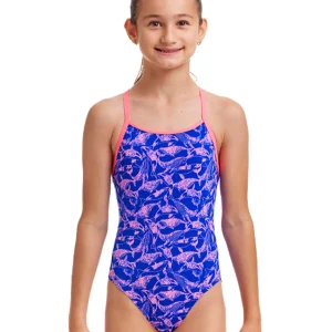 Maillot De Bain Une Pièce Fille Diamond Back - Minky Pinky
