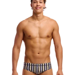 Brief de natation Classic pour hommes - Admiralty Stripe