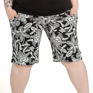 Short Tara - Floral Noir et blanc