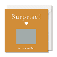 Carte à gratter « Surprise »