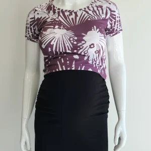 T-shirt cropped - Feuille Violette