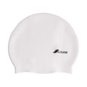 Bonnet de natation en silicone - Blanc