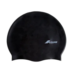 Bonnet de natation en silicone - Noir