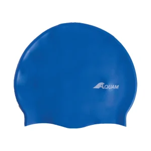 Bonnet de natation en silicone - Bleu