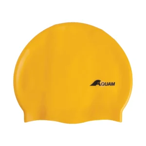 Bonnet de natation en silicone - Jaune