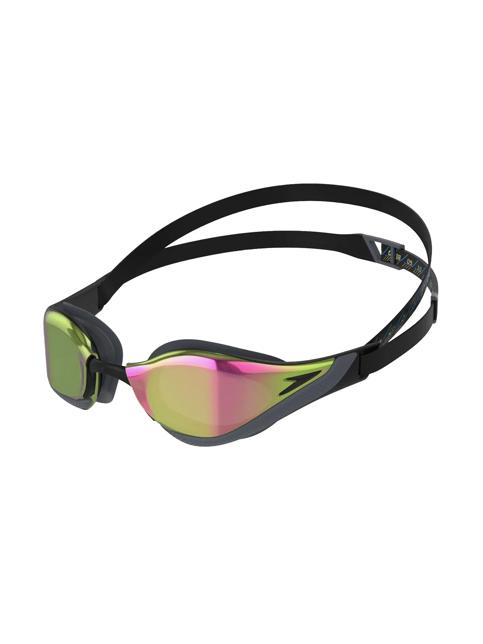 Lunettes de natation Fastskin Pure Focus Mirrored - Noir/Gris/Rubis – Image 2