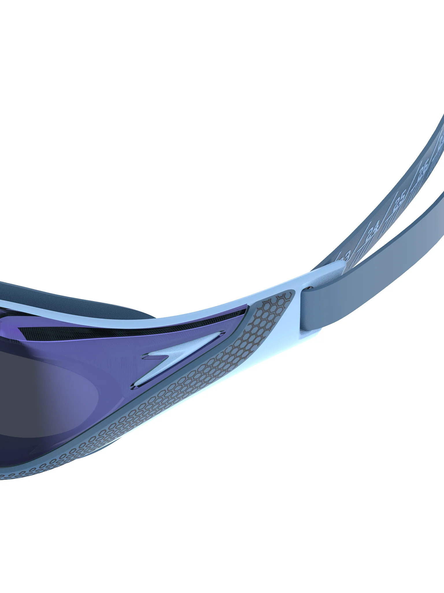 Lunettes de natation Fastskin Pure Focus Mirrored - Sugar Blue/Smoke/Iris Mirror – Image 5