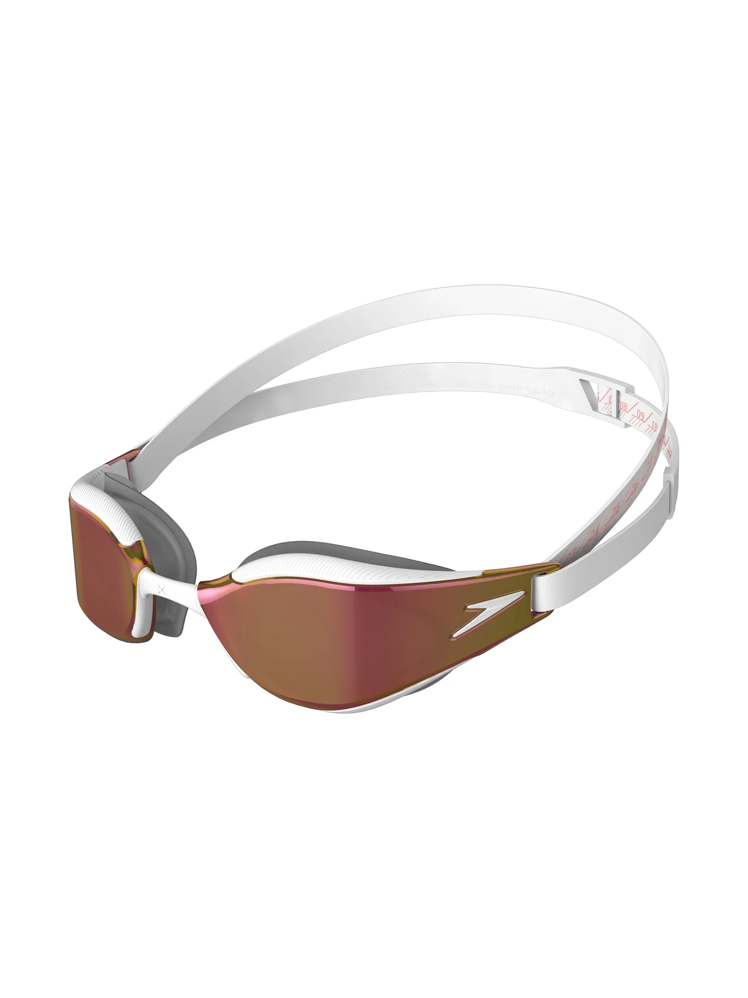 Lunettes de natation Fastskin Hyper Elite Mirrored - Blanc/Or – Image 2