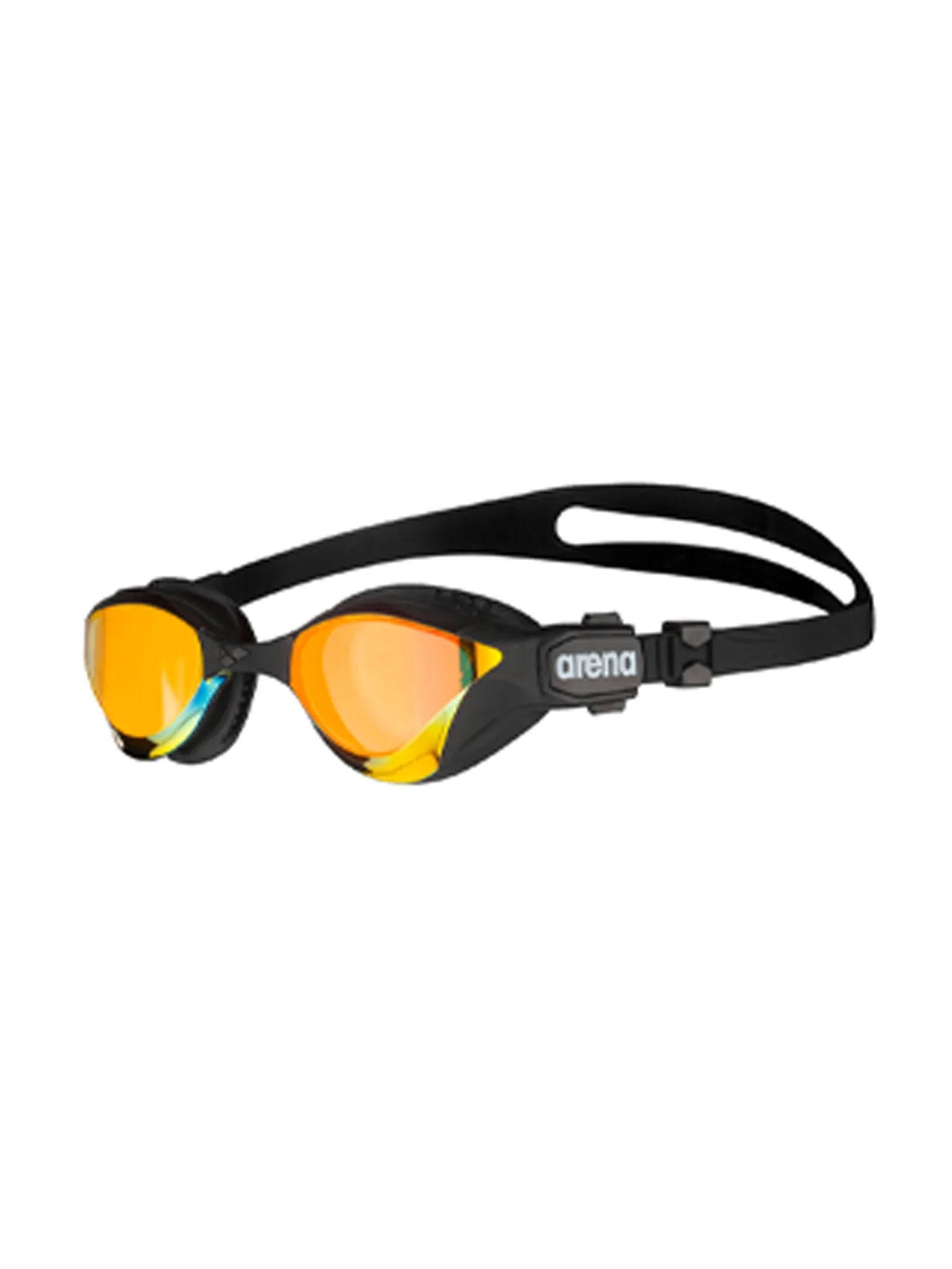 Lunettes de natation Cobra Tri Swipe Mirror - Noir/Jaune cuivre/Mirroir – Image 3