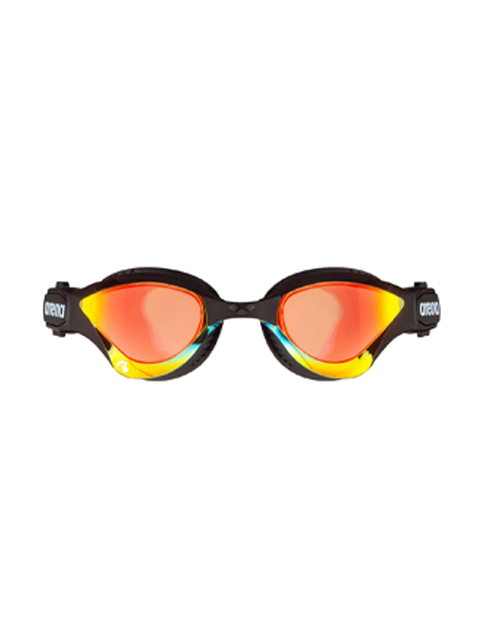 Lunettes de natation Cobra Tri Swipe Mirror - Noir/Jaune cuivre/Mirroir – Image 2