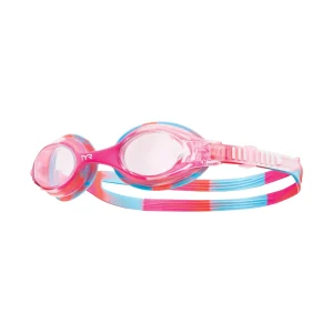 Lunettes de natation Swimple Tie-Dye pour enfants - Blanc/Rose