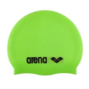 Bonnet de natation Classic en silicone - Lime/Noir