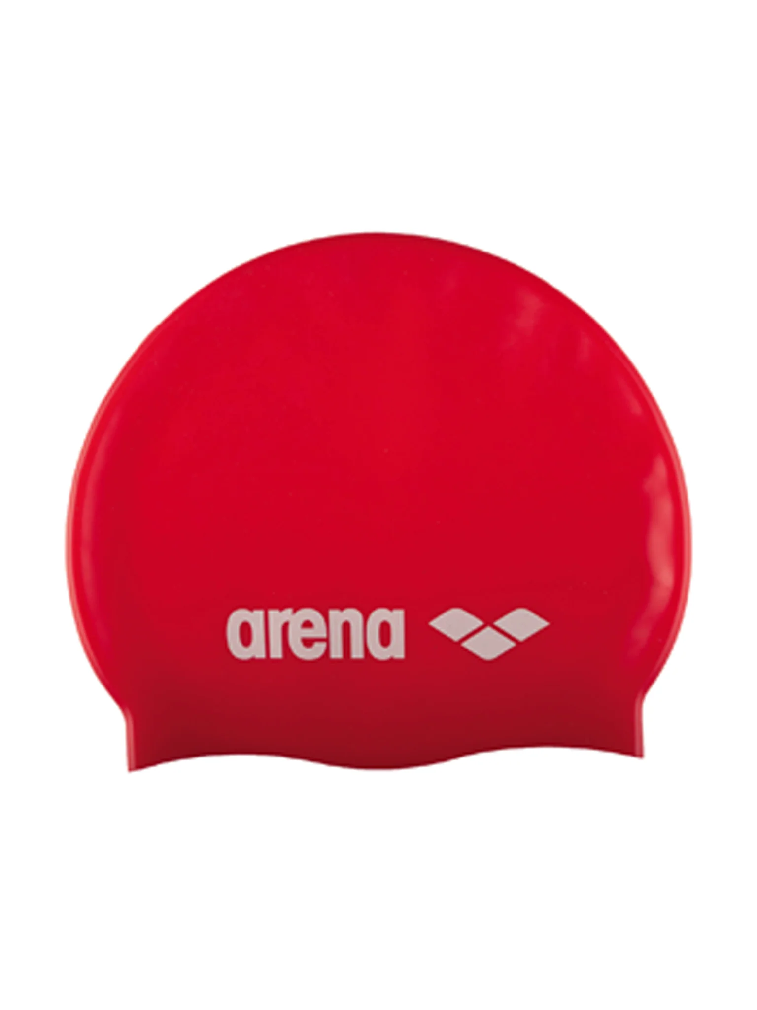 Bonnet de natation Classic en silicone - Rouge/Blanc
