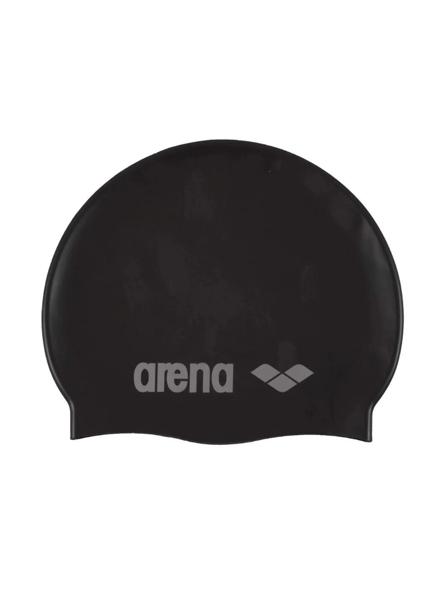 Bonnet de natation Classic en silicone - Noir/Argent – Image 2