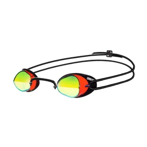 Lunettes de natation Swedix Mirror - Rouge/Jaune/Noir