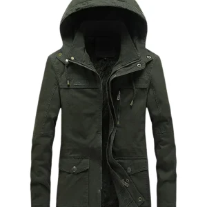 Veste d'Hiver Élégante et Coupe-Vent