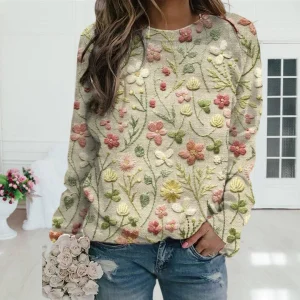 Pull floral Stella™ pour un confort élégant
