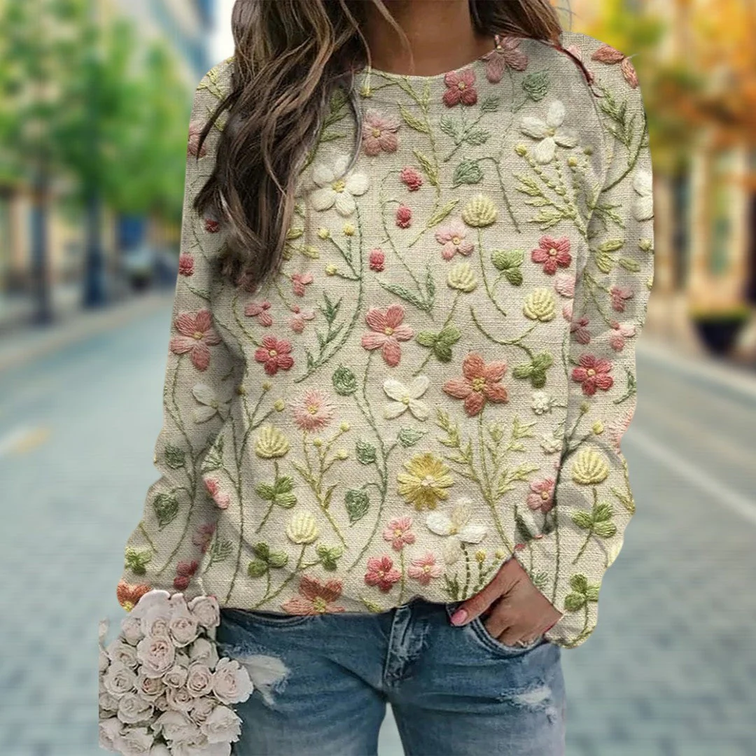 Pull floral Stella™ pour un confort élégant – Image 3