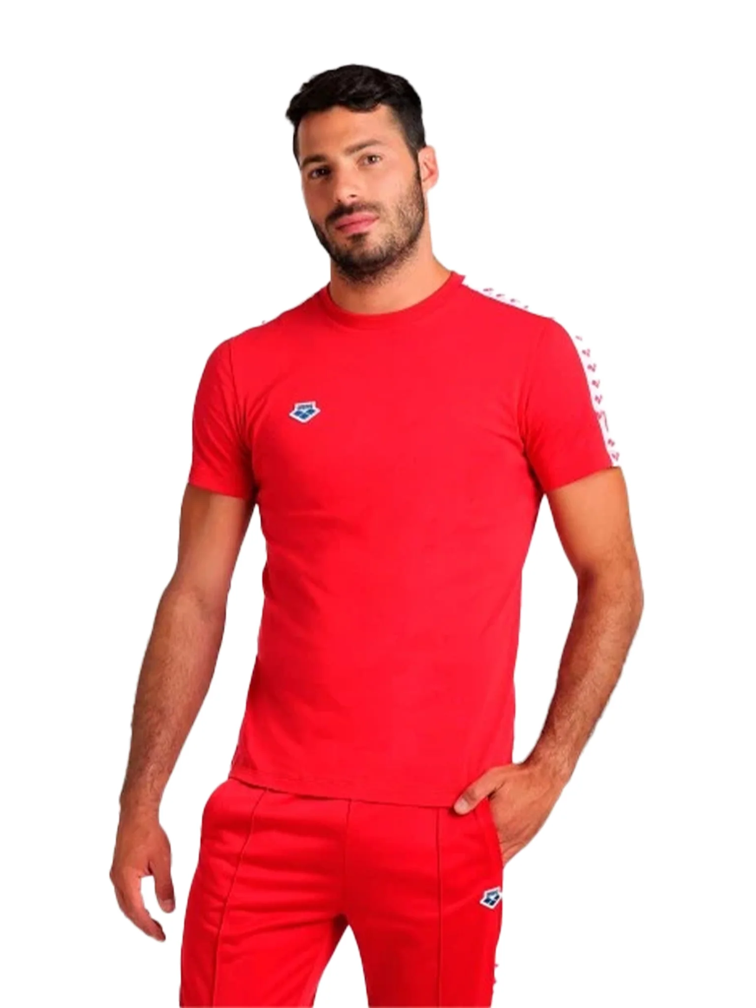 T-Shirt Arena Team pour hommes - Rouge – Image 2