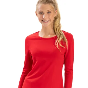 Rashguard à manches longues pour femmes - Rouge
